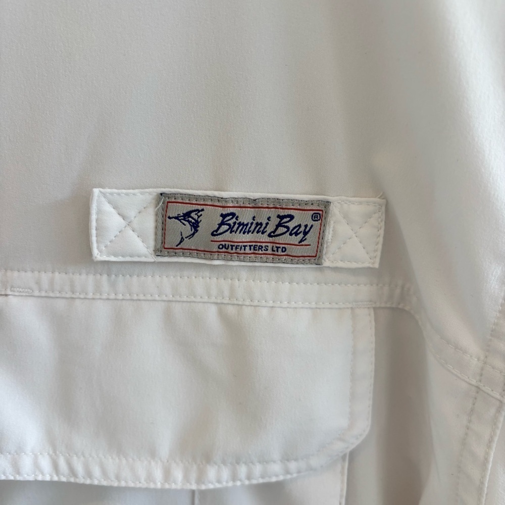 Bimini Bay Men's Fishing Boating Short Sleeve Button Down Shirt Wicking Size 2XL - Picture 6 of 12